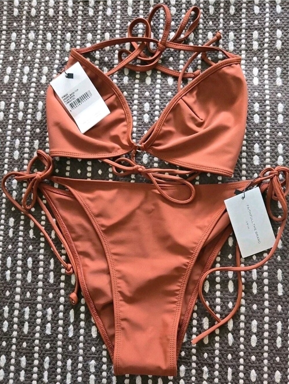 NWT-Faithfull The Brand 2 Pc  Bikini Set Size Large Nwt